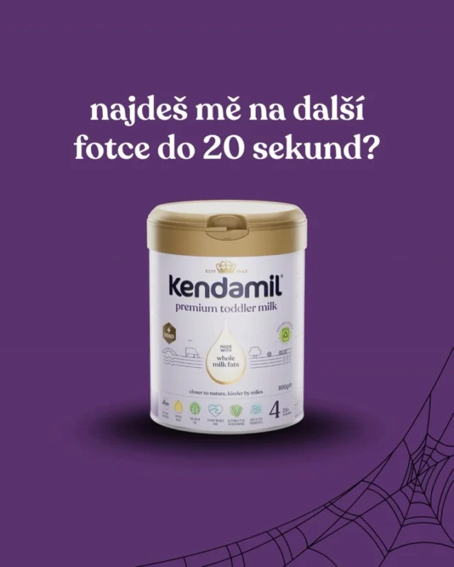 Najdeš Kendamil Premium 4 mezi ostatními Kendamily? 👀💜👻
